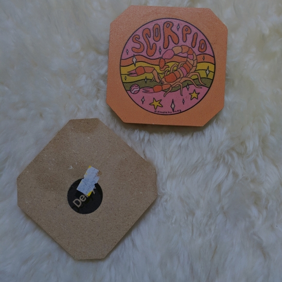 Psychedelic Vintage Style SCORPIO Astrology Coasters - Picture 4 of 5